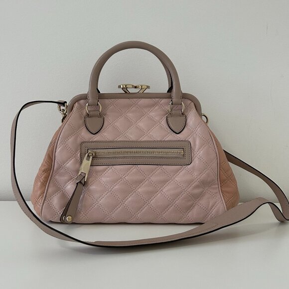 Authentic Marc Jacobs Leather Quilted Stam Handbag - Picture 1 of 9